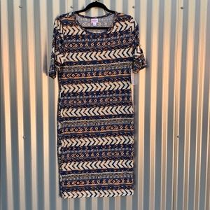 NWT Lularoe Julia Print Dress Large